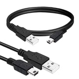 Mini Usb Cable 15Ft., Durable Usb Mini To Usb Charging Cord & Data Transfer Compatible With Gopro Hero4 Hero 3+, Garmin Gps, Ti-84 Plus, Ti84 Calculator, Dash Cam, Dslr Camera, Usb Mic.