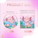 40Pcs Pink Cartoon Axolotl Birthday Party Decorations Reptile Animals Party Tableware Set Axolotl Party Paper Plates And Napkin?boys Girls Birthday,Baby Shower Axolotl Theme Party Supplies,Serve 20