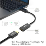 Benfei 4K To Hdmi Adapter, Uni-Directional Dp 1.2 Computer To Hdmi 1.4 Screen Gold-Plated Dp Display Port To Hdmi Adapter (Male To Female) Compatible With Lenovo Dell Hp And Other Passive
