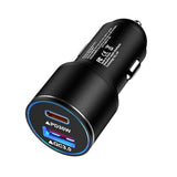 48W Usb C Car Charger, All Metal 12V Usb Outlet Pd & Qc 3.0 Fast Charge Iphone Car Charger Adapter Type C Flush Fit Car Plug For Iphone 17 16E 16 15 14 13 12 11 Pro Max Se Xr,Samsung S25 S24 S23 A17