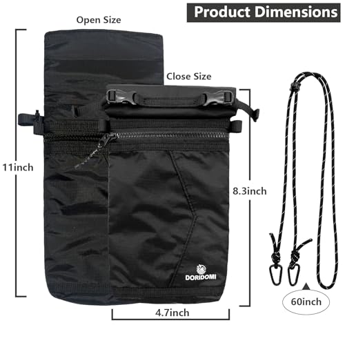 Faraday Bag for Phone, Signal Blocking Pouch, RFID Blocking Bag for Cell Phone & Key Fob, GPS WiFi Bluetooth Cellular Signal Shielding Case, Travel
