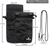 Faraday Bag for Phone, Signal Blocking Pouch, RFID Blocking Bag for Cell Phone & Key Fob, GPS WiFi Bluetooth Cellular Signal Shielding Case, Travel