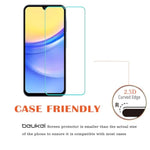 (3 Pack) Compatible For Samsung Galaxy A15 5G And Galaxy A15 Screen Protector Tempered Glass, Touch Sensitive,Case Friendly, 9H Hardness