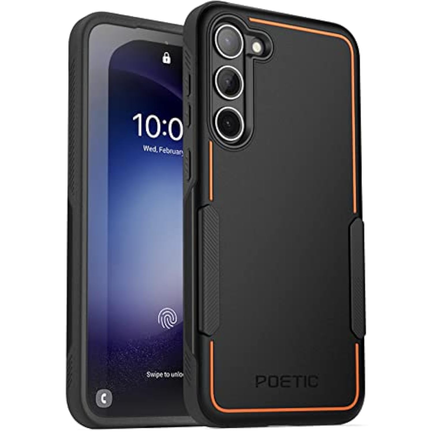 Neon Series Case Designed For Samsung Galaxy S23 Plus 5G 6.7 Inch, Dual Layer Heavy Duty Tough Rugged Lightweight Slim Shockproof Protective Case 2023 New Cover For Galaxy S23+ 5G, Black