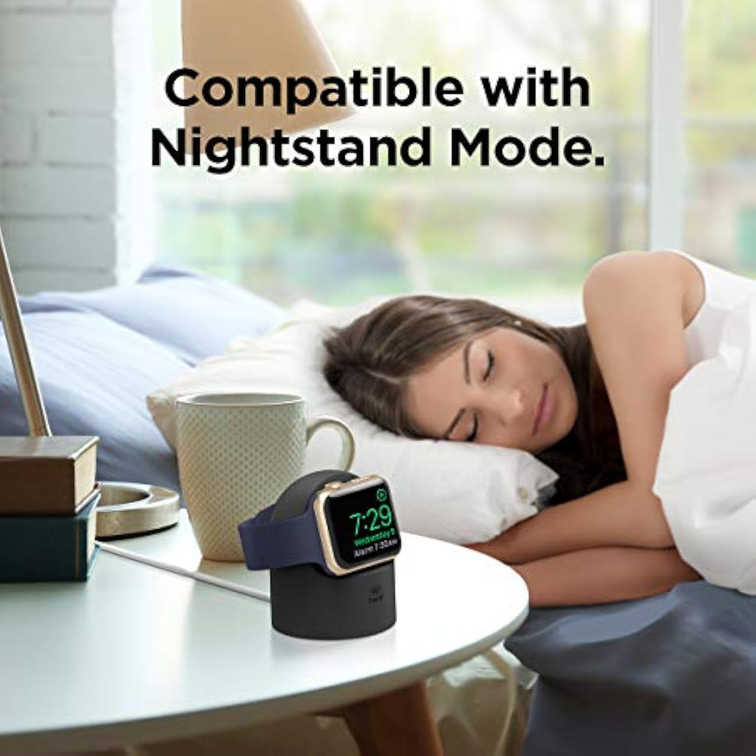 elago W2 Charger Stand Compatible with Apple Watch Series Ultra2/Ultra/10/9/8/7/6/5/4/3/2/1/SE (49mm, 46mm, 45mm, 44mm, 42mm, 41mm, 40mm, 38mm)