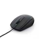 Wired Computer , Corded Usb Mouse For Laptops And Pcs - Right Or Left Hand Use, Black