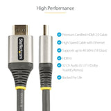 3Ft (1M) Premium Certified Hdmi 2.0 Cable - High Speed Ultra Hd 4K 60Hz Hdmi C