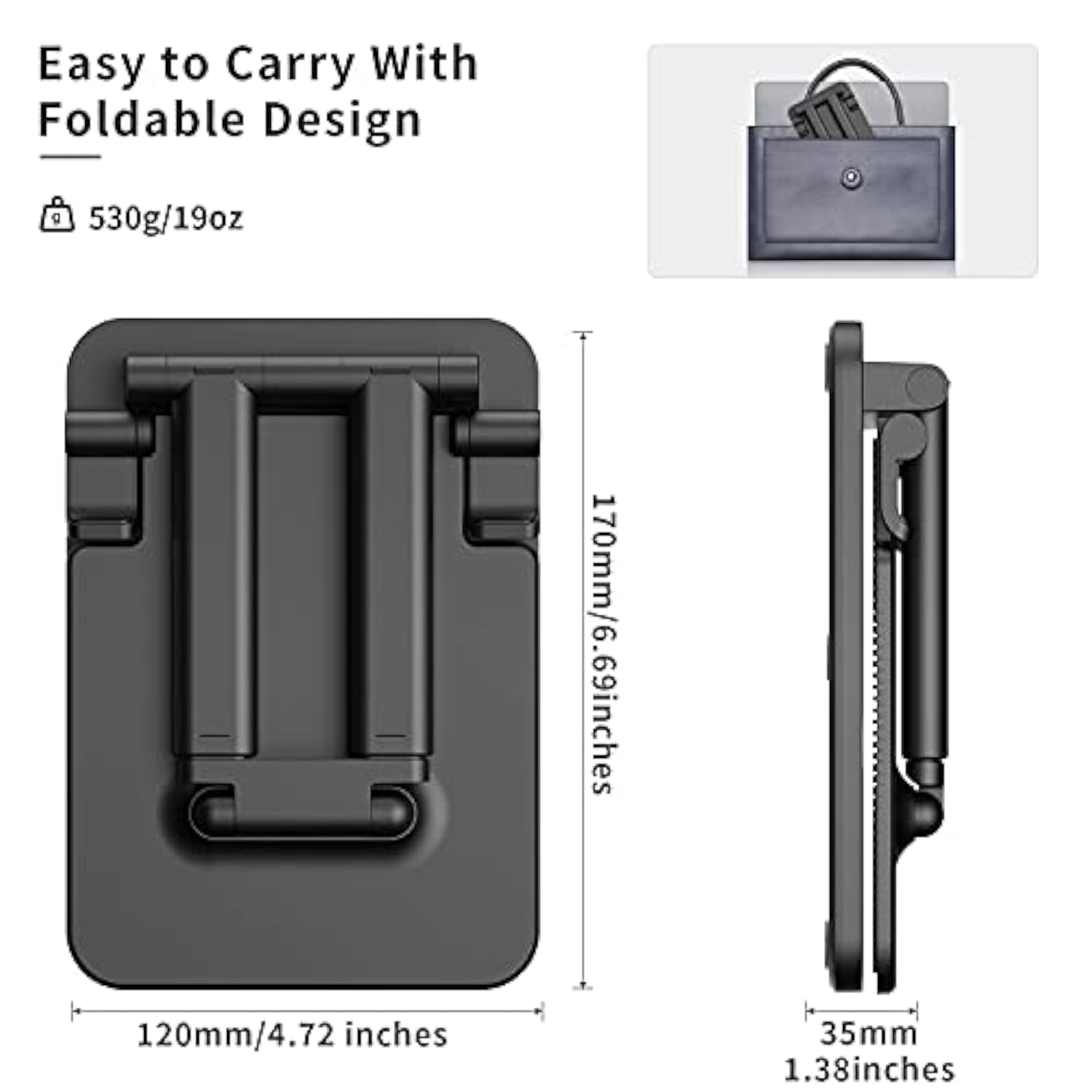 Super Sturdy Tablet Holder For Desk Compatible With Ipad Tablets Portable Monitor 7 15 6