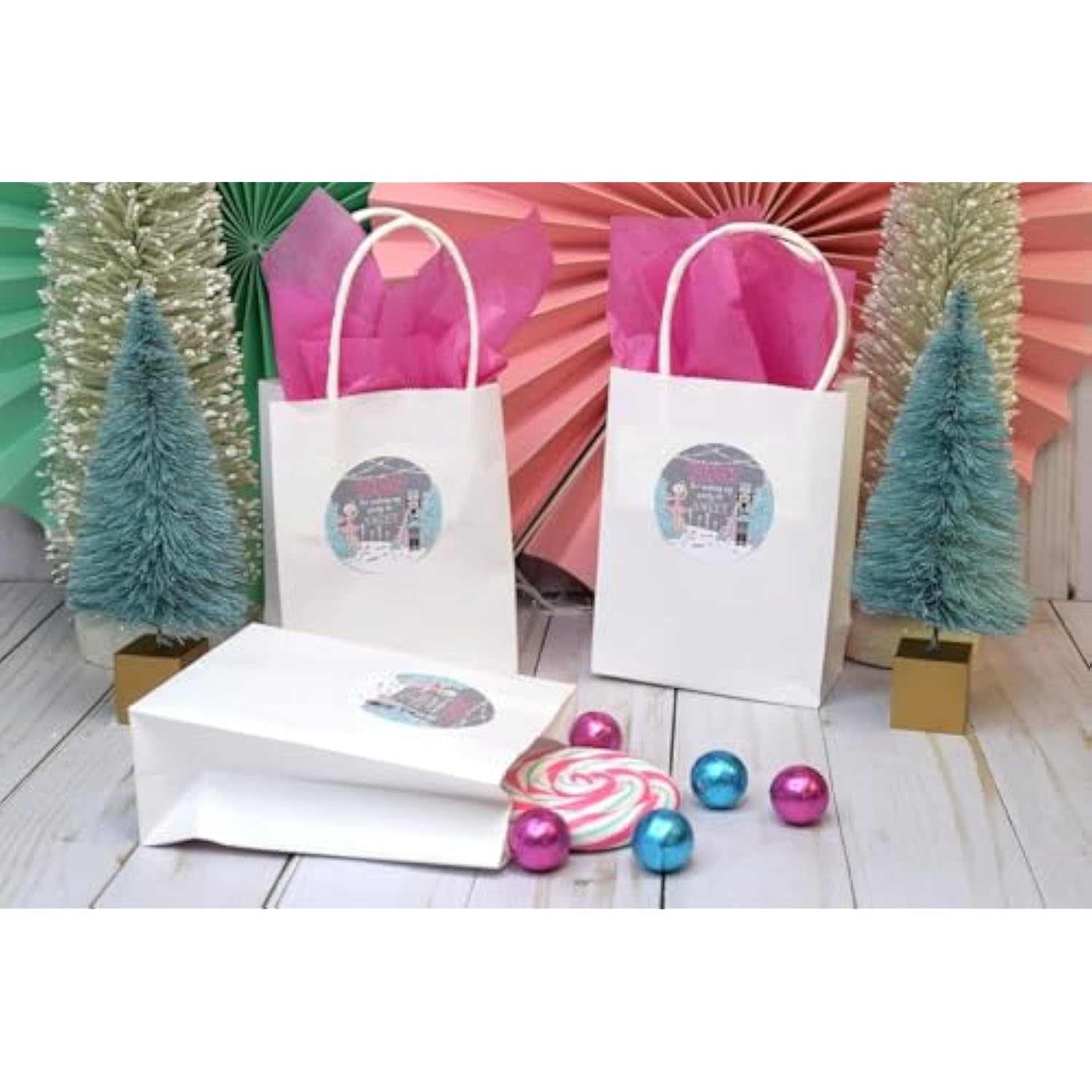 Nutcracker Land Of Sweets Holiday Christmas Thank You Sticker Labels, 40 2" Party Circle Stickers By Amandacreation, Great For Party Favors, Envelope Seals & Goodie Bags