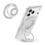 Magnetic Finger Phone Grip Holder Dual-Sided Magnet Gym Finger Ring Loop Adjustable MagSafe Finger Ring for iPhone 17 Pro Max Air 16e 16 15 14 13 12