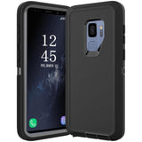 Heavy Duty Protective Case for Samsung Galaxy S9, 5.8 Inch, Black/Gray
