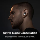 Pro X Wireless Earbuds, Triple Speaker Driver, Hi-Res Audio with LDAC, 52dB ANC, 6 Beamforming Mics with VoiceLoom AI for Clearest Calls (Black Alloy)