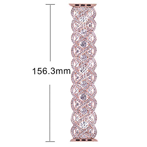 Bling Bands Compatible with Apple Watch Ultra Band 38mm 40mm 41mm 42mm 44mm 45mm 49mm Iwatch Series SE 9 8 7 6 5 4 3 2 1, Diamond Rhinestone
