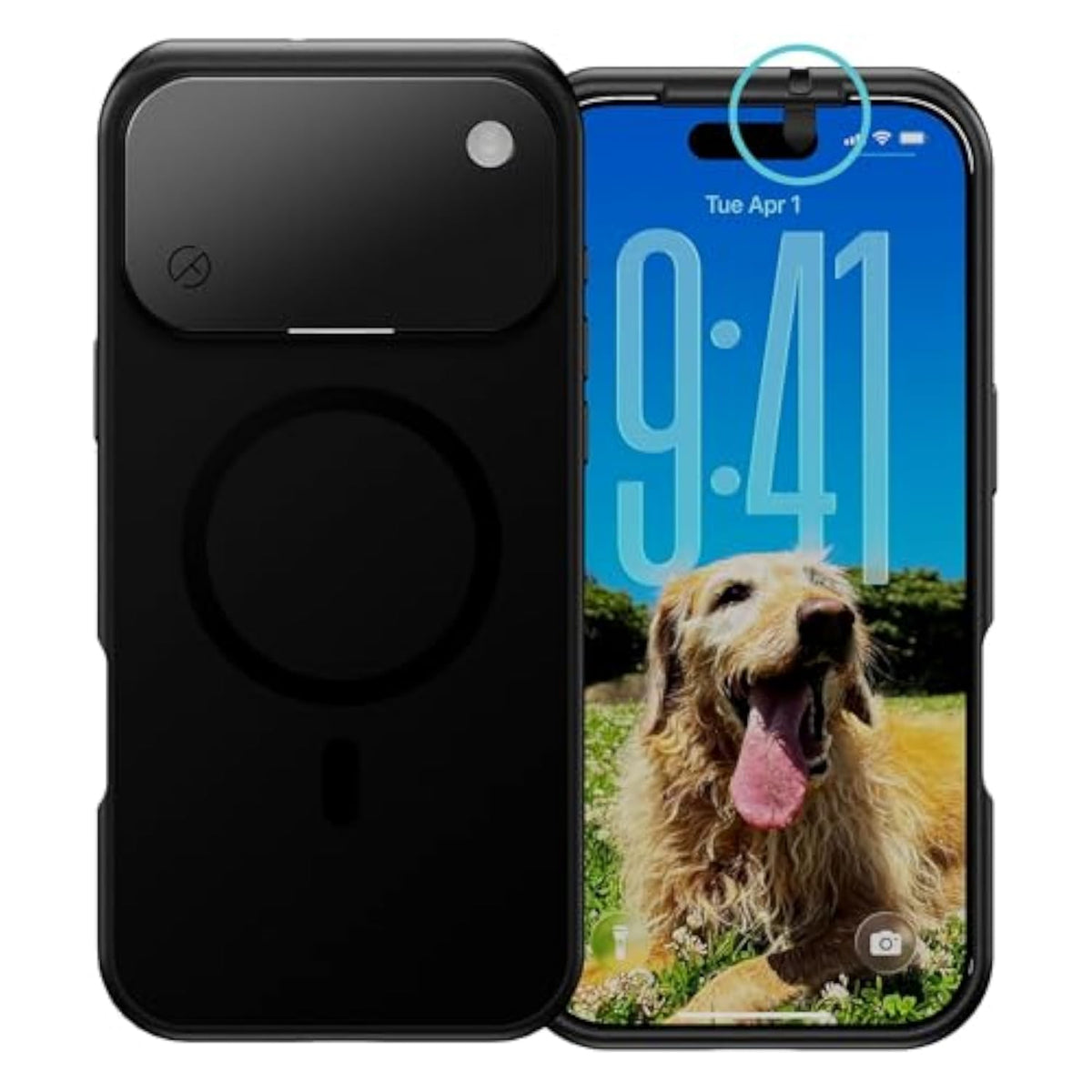 iPhone 17 Pro Max Privacy Case with MagSafe and Lens Protection for Front and Rear Cameras, Slim Shockproof Phone Cover 6.9-inch