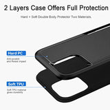 Compatible With Iphone 12 Case And 12 Pro Case, Heavy Duty Protection Shockproof Dropproof Dustproof Anti-Scratch Phone Case Cover For 12 And 12 Pro -Black