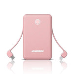 Small Portable Charger 6000Mah Power Bank With Built In Cables Ultra Slim Battery Pack Lightweight Cluch Phone Charger External Battery Charger For Cell Phones