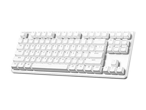 Usb Km360 Professional Tenkeyless Mechanical Keyboard, Cherry Mx Red, Abs Dual Injection Keycap, (White)