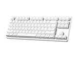 Usb Km360 Professional Tenkeyless Mechanical Keyboard, Cherry Mx Red, Abs Dual Injection Keycap, (White)