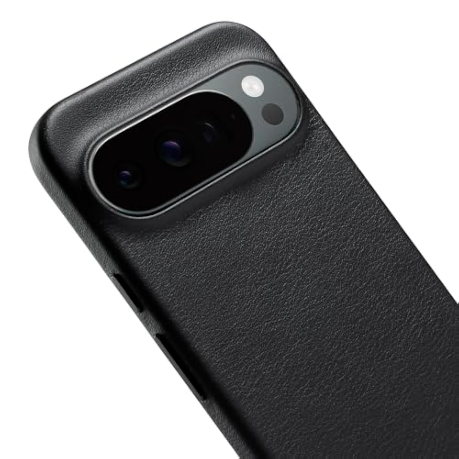 Leather Case for Pixel 10 Pro XL - Premium Google Phone Case, Black