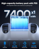 [LED Display] 7400mWh Rechargeable Battery Pack for PS5 Controller, Battery Extender for PlayStation 5 DualSense Controller, Play and Charge Kit for