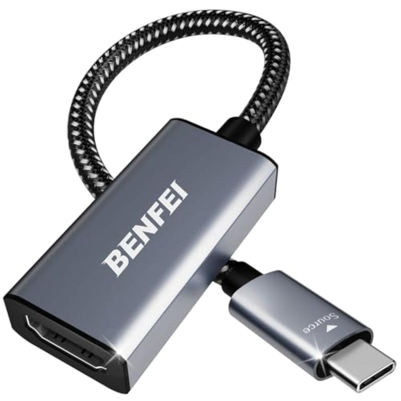 Benfei Usb C To Hdmi Adapter, Usb Type-C To Hdmi Adapter [Thunderbolt 3/4 Compatible] With 15 Pro/Max, Macbook Pro/Air 2023, Ipad Pro, Imac, S23, Xps 17, Surface Book 3 And More
