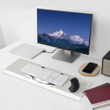 Laptop Mouse Pad Curious Cute Cat Desk Mat With Stitched Edges 31.5X 11.8 Inch Non-Slip Large Keyboard Rubber Writing Table Mat For Office Home