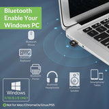 Dg45 Usb Bluetooth Adapter Dongle For Pc, Computer, Desktop & Laptop, Compatible With Windows 11/10/8.1/8 Only - Connects Bluetooth Headphones, Speakers, Keyboards & Mice Only (Not 2.4G/Wifi)