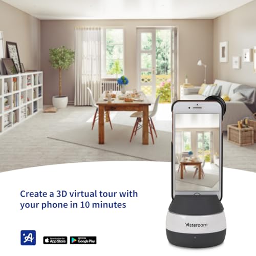 360 Camera 3D Virtual Tour Real Estate Kit - Gear Includes: Tripod, Digital Camera Rotator, Fisheye Cam Lens ( Phone Case Not Included, Purchased
