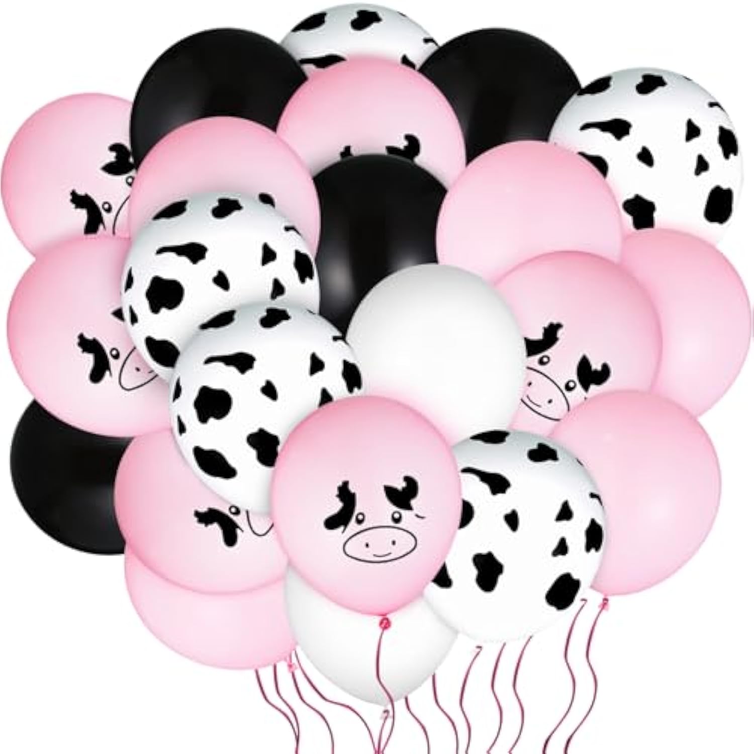 100 Pieces Cow Balloons Cow Print Balloon Cow Party Decoration Balloon