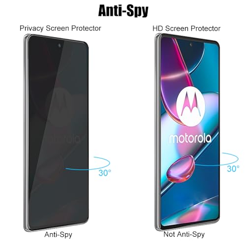 (3 Pack) For Motorola Edge+ (2022) / Edge Plus/Edge Plus 5G Uw (2022) / Edge 30 Pro Privacy Screen Protector Anti Spy Private Tempered Glass, Anti Scratch