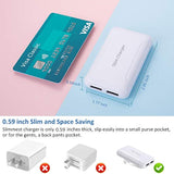 Slim Wall Charger,15W Dual Port Flat Usb Wall Plug,2-Port Usb-A Foldable Flat Charging Block,Portable Low Profile Power Cube Charger Box For Iphone 16 15 14 13 12 11 Pro Max 6 6S 7 8 Plus,Ipad,Samsung