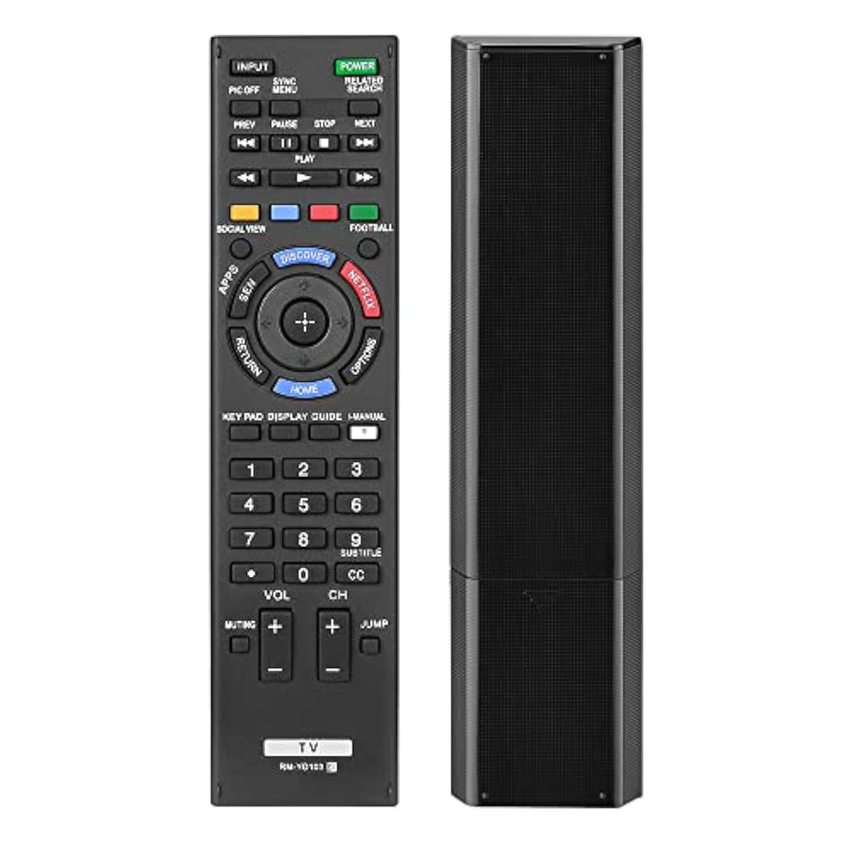 Universal TV Remote for Sony Bravia RM-YD102 RM-YD103 HDTV LCD LED 3D