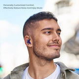 Triple Driver in Ear Monitors Bmaster in-Ear Headphones with Silver-Plated MMCX Cable Ideal Earphones for Musicians Sound Engineers and DJs (Violet)