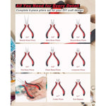 Jewelry Pliers 8Pcs Set With Wood Pallet, Jewelry Making Pliers Kit Tools For Jewelry Making, Jewelry Repair, Wire Wrapping, Beading And Crafts