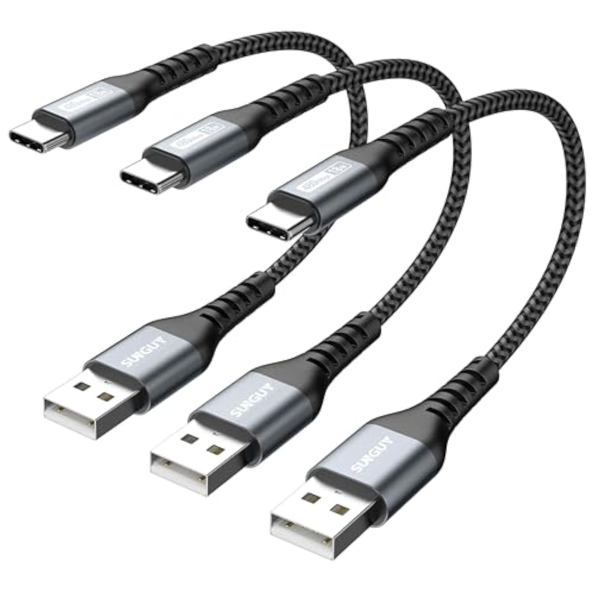 Short Usb C Cable 1.5Ft [3Pack], 18 Inch Usb To Usb C Cable 3A Fast Charging D
