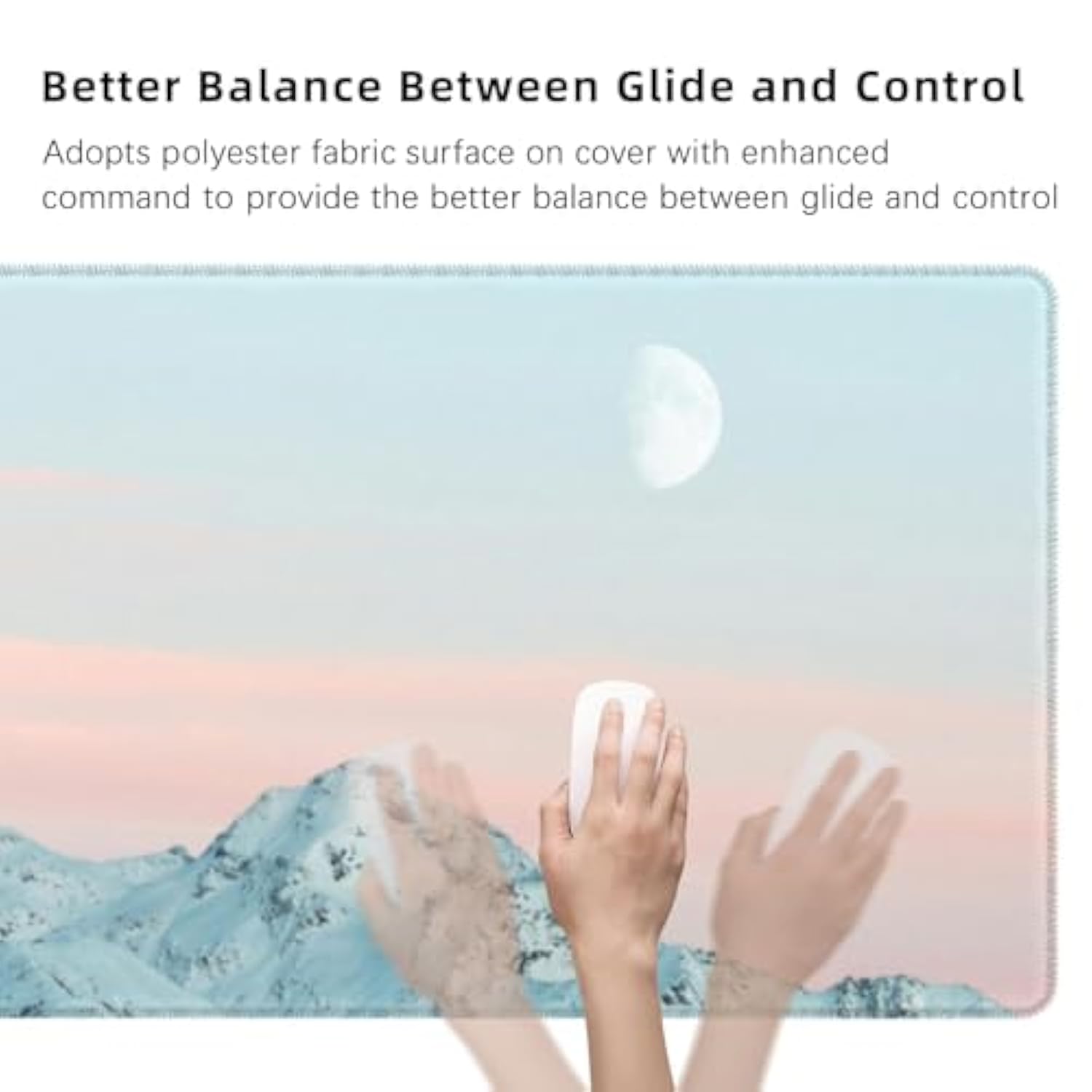 Chicken Gaming Mouse Pad Extended Desk Computer Keyboard Laptop Mouse Pads For Gaming Home Office Work, Large Long Desk Mat Mousepad With Non-Slip Rubber Base 31.5×11.8Inch (Farmhouse Chicken)