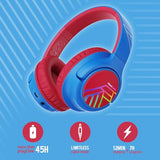 Kids Wireless Headphones, Bluetooth Kids Headphones LED Lights Over Ear with 74/85/94dB Volume Limited, 45H Playtime,Built-in Mic, Two Device Share