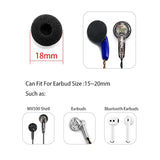 15 Pairs Soft Foam Earbuds Headphone Earpads Ear Bud Pad Cushion Replacement Sponge Covers Compatible With Airpods Ipod Iphone Itouch Ipad Headsets In Ear Earphones (White)