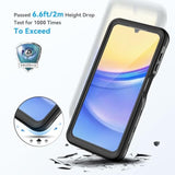 For Samsung Galaxy A15 5G Phone Case, Ip68 Waterproof Dustproof Cover With Screen Protector, Heavy Duty Full Body Protective Case For Samsung Galaxy A15 5G, Black/Clear