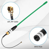 Meshtastic Lora Antenna 915Mhz 10Dbi Gain - Omni Sma Male Connector 17Cm Long Range Soft Whip Antenna (Black, 1 Pack)