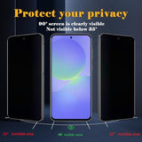 2 Pack Privacy Screen Protector for Samsung Galaxy A36, Tempered Glass Film full Coverage Anti Scratch, Anti-Spy, 9H Hardness, Bubble Free for