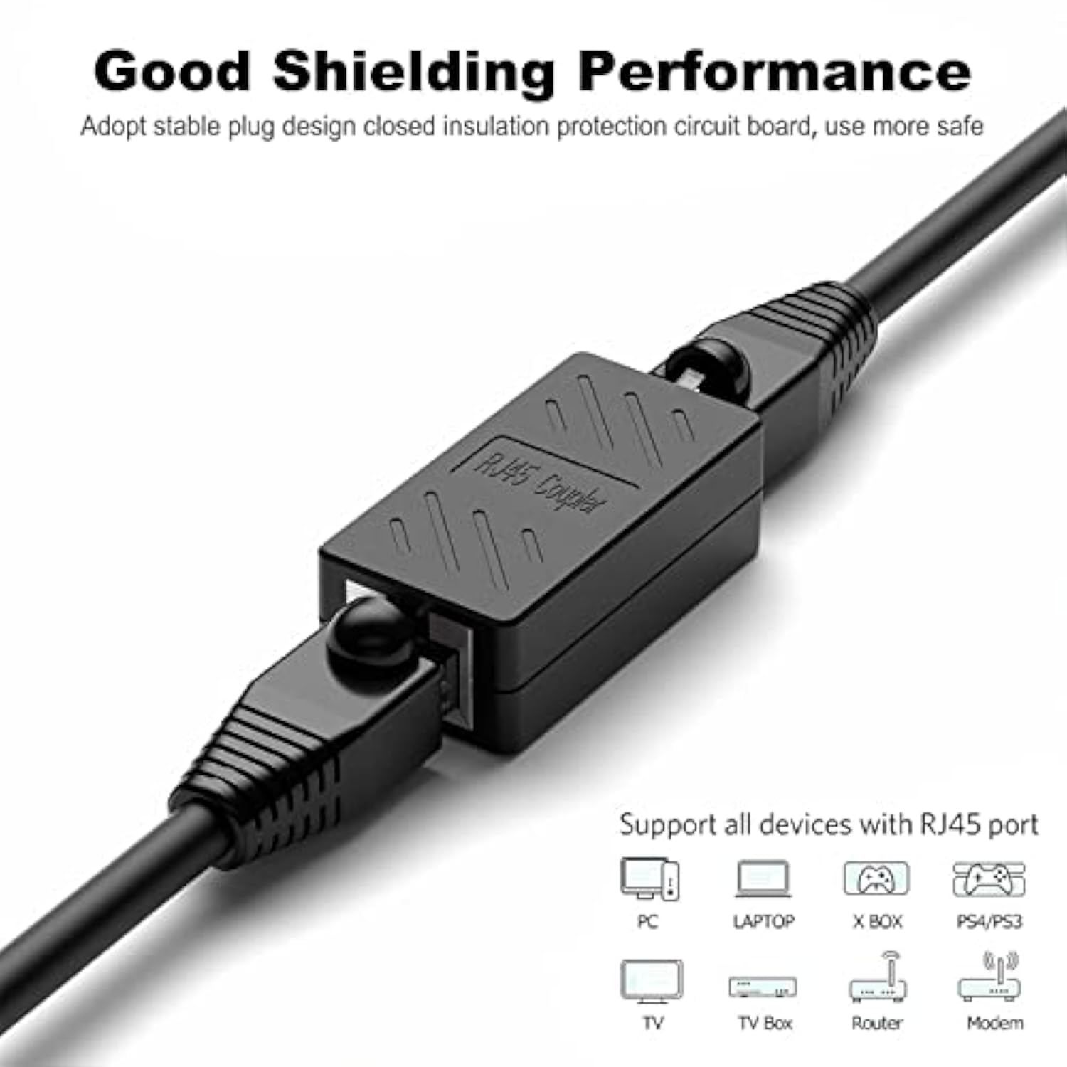 30 Pcs Rj45 Coupler Rj45 Inline Coupler Cat8 Cat7 Cat6A Cat6 Cat5E Cat5 Ethern