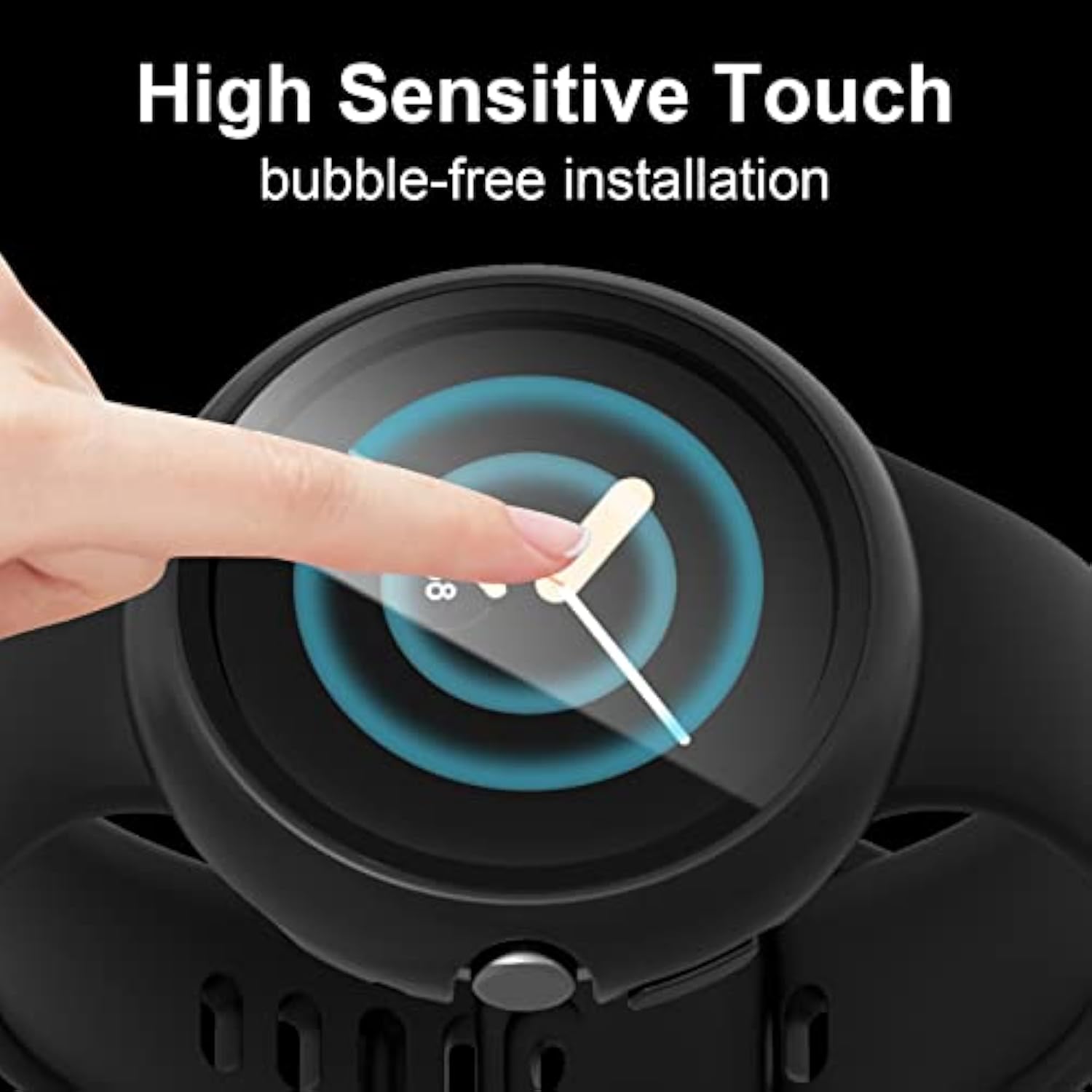 [2 Pack] Compatible With Google Pixel Watch 2(2023) / Pixel Watch Case With Tempered Glass Screen Protector, Matte Full Coverage Protective Cover Bumper