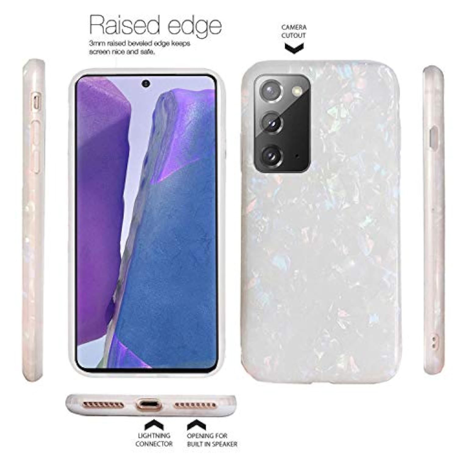 Samsung Galaxy Note 20 Case Luxury Sparkle Glitter Bling Leopard Cheetah Print Pattern