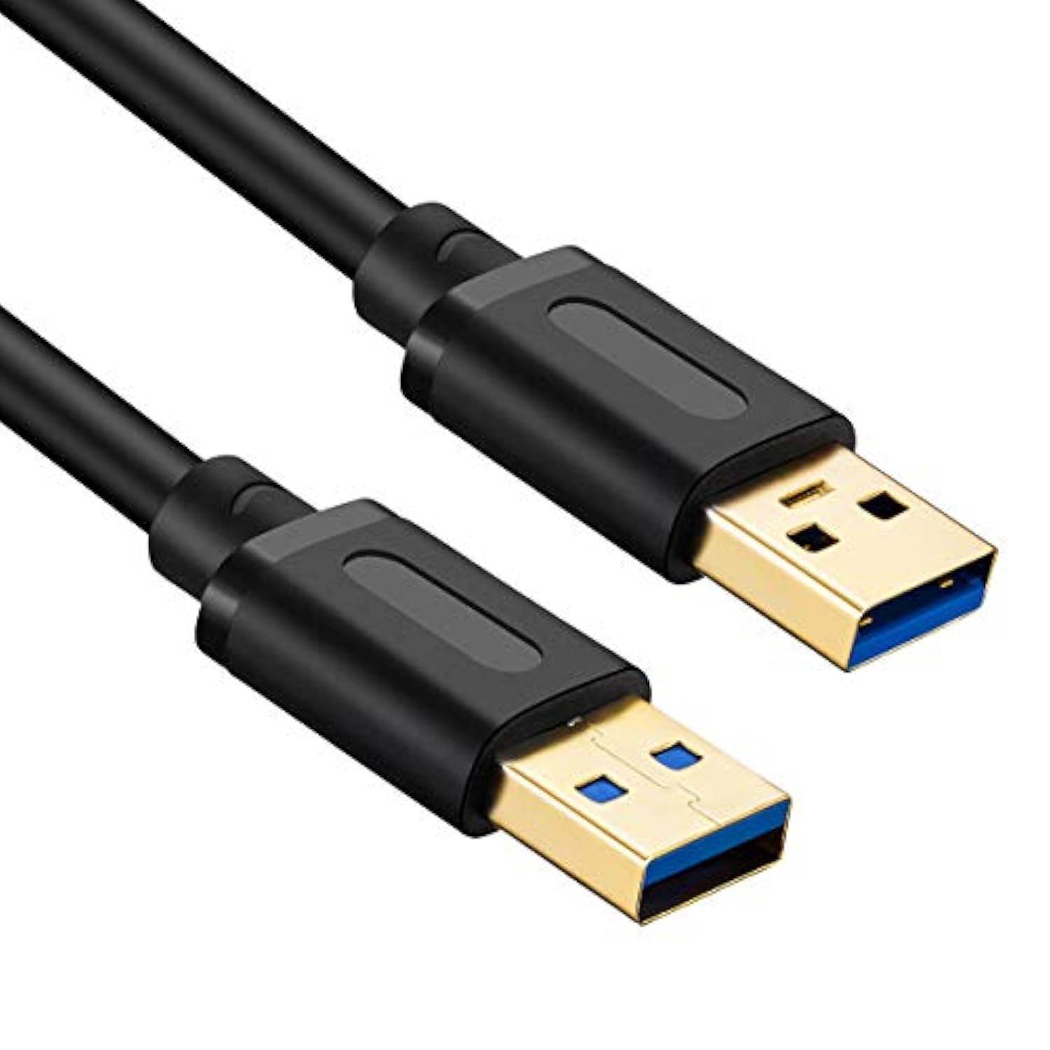 Usb 3.0 Male To Male Cable 3Ft,Usb To Usb Cable With Gold-Plated Connector For Hard Drive Enclosures, Dvd Player, Laptop Cooler (3Ft/1M)