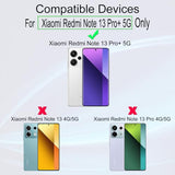 2 Pcs Screen Protector For Redmi Note 13 Pro+ 5G/Redmi Note 13 Pro Plus 5G 6.67",Flexible TPU Film,With 1Pc Camera Lens Protector,1Pc Back