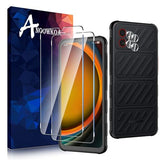 2 Pack for  Galaxy XCover7 Pro/Galaxy XCover7 5G Screen Protector & 2 Pack Camera Lens Tempered Glass Protector.9H Hardness.Support