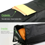 Christmas Wrapping Paper Storage Bag, 41" Gift Wrap Organizer Storage For Paper Rolls Up To 30 Rolls, Heavy Duty Waterproof Wrapping Organizer With Side Pockets&Handles&Zipper, Black