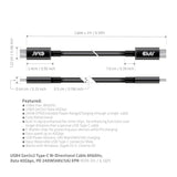 Cac-1578 Usb4 Gen3X2 Type C To Type C Bi-Directional Cable With 240W Charging,