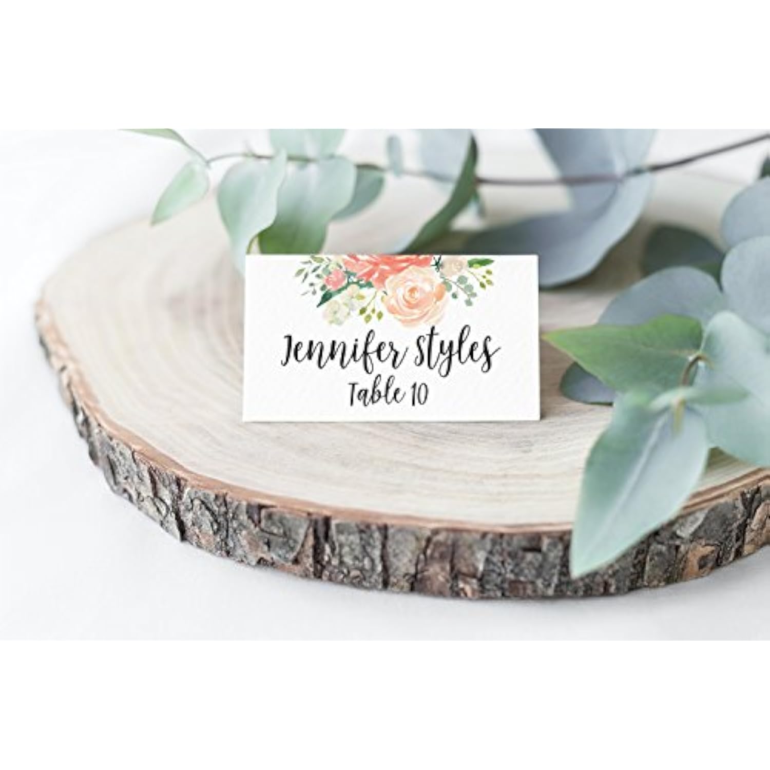 Table Place Cards For All Occasions And Events, Set Of 25 (Elegant Floral)